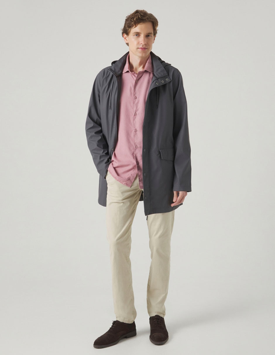 Chamarra parka con capucha para hombre Chamarra parka con capucha para hombre
