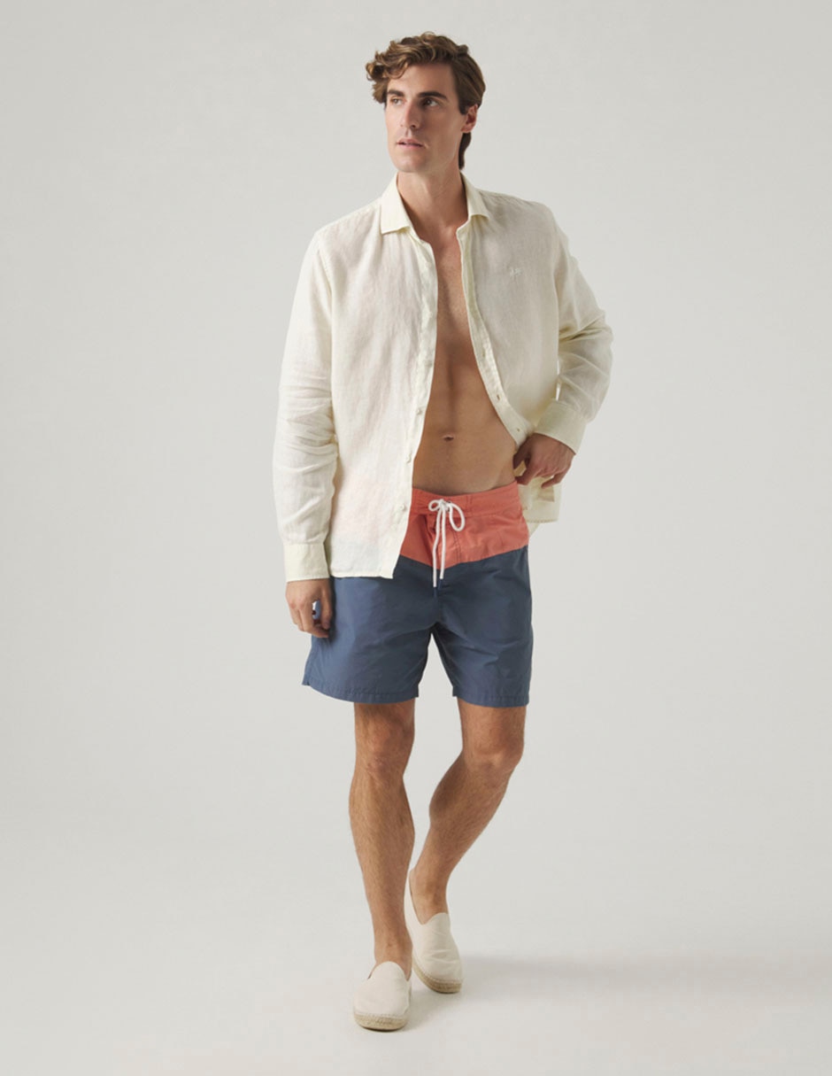 Traje de baño con bolsillos para hombre