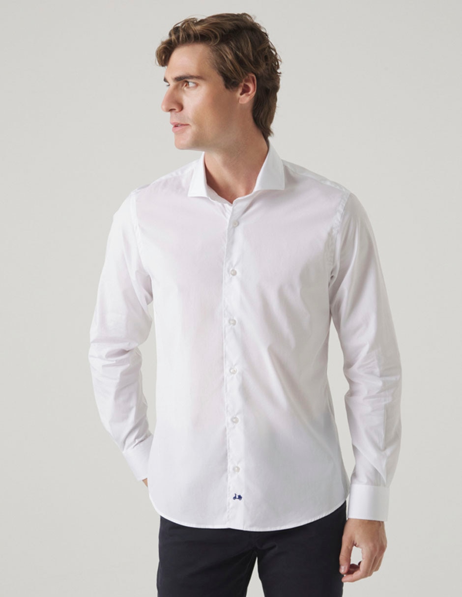 Camisa casual de algodón manga larga para hombre 2