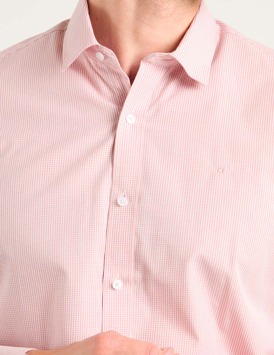 Camisa business casual de algodón manga larga para hombre 4