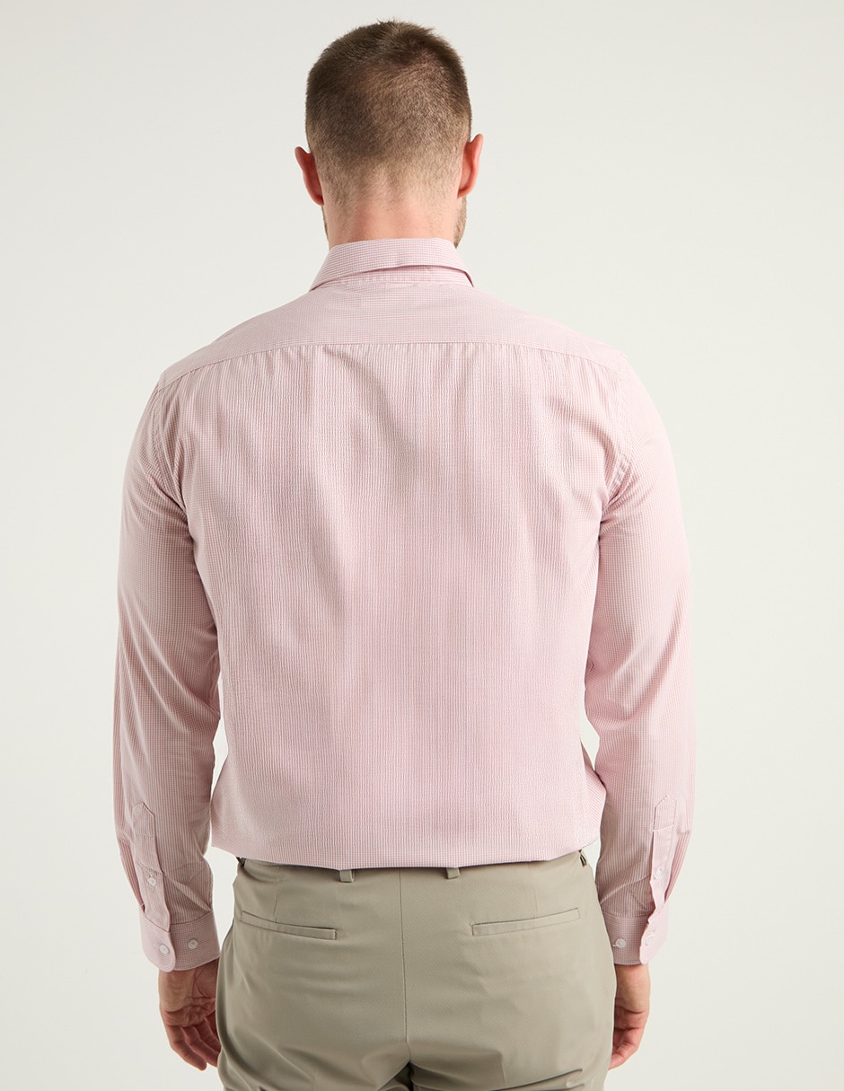 Camisa business casual de algodón manga larga para hombre 6