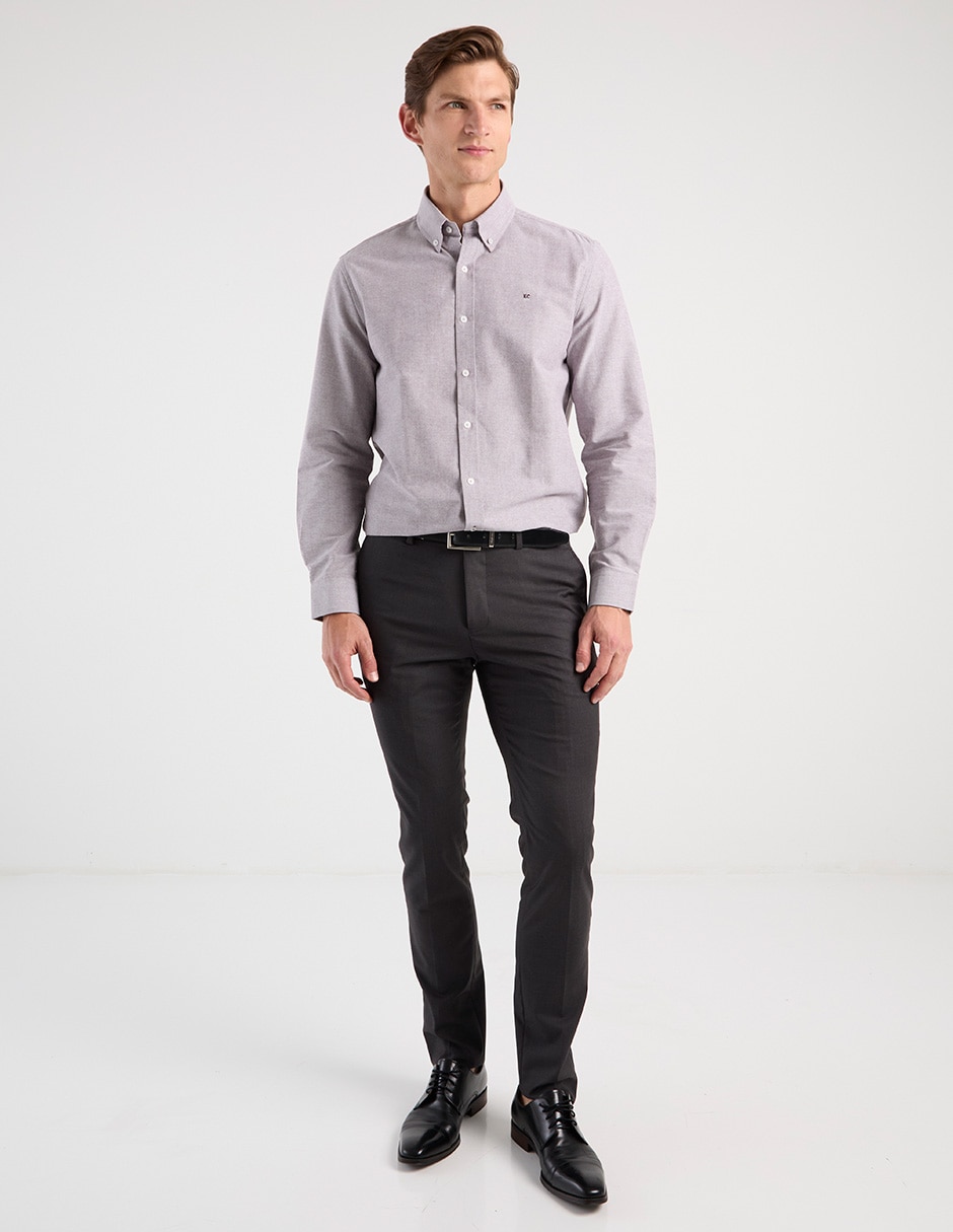 Camisa casual de algodón manga larga para hombre 2