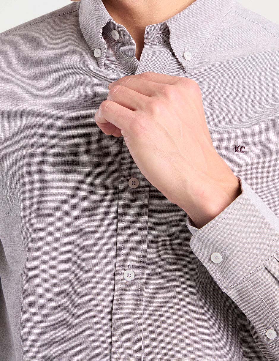 Camisa casual de algodón manga larga para hombre 4