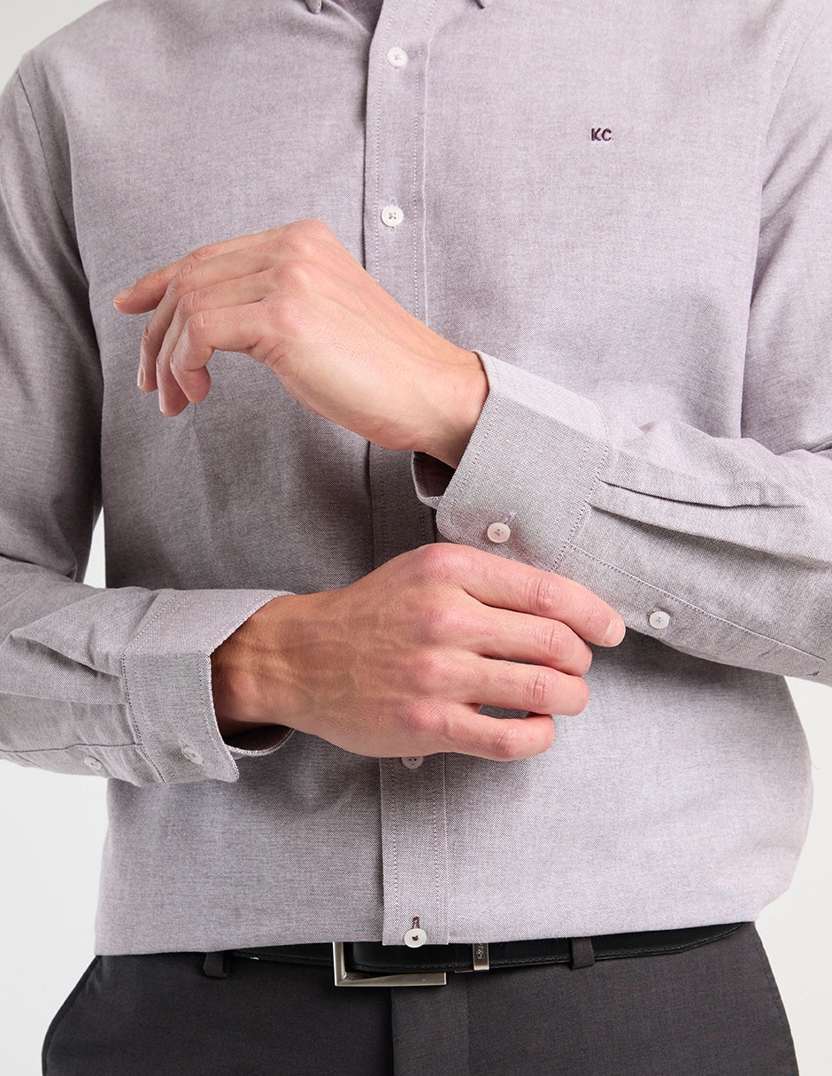 Camisa casual de algodón manga larga para hombre 5