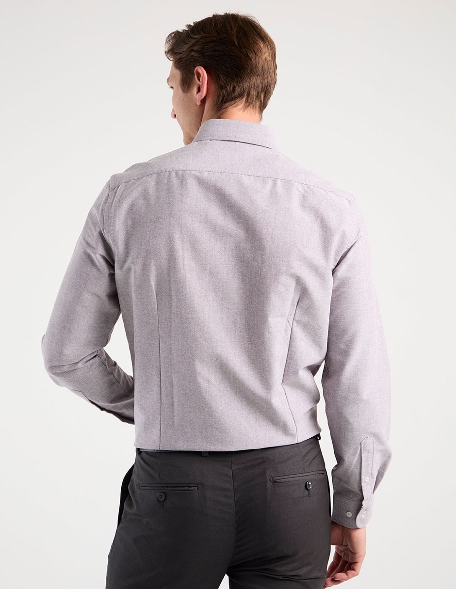 Camisa casual de algodón manga larga para hombre 6