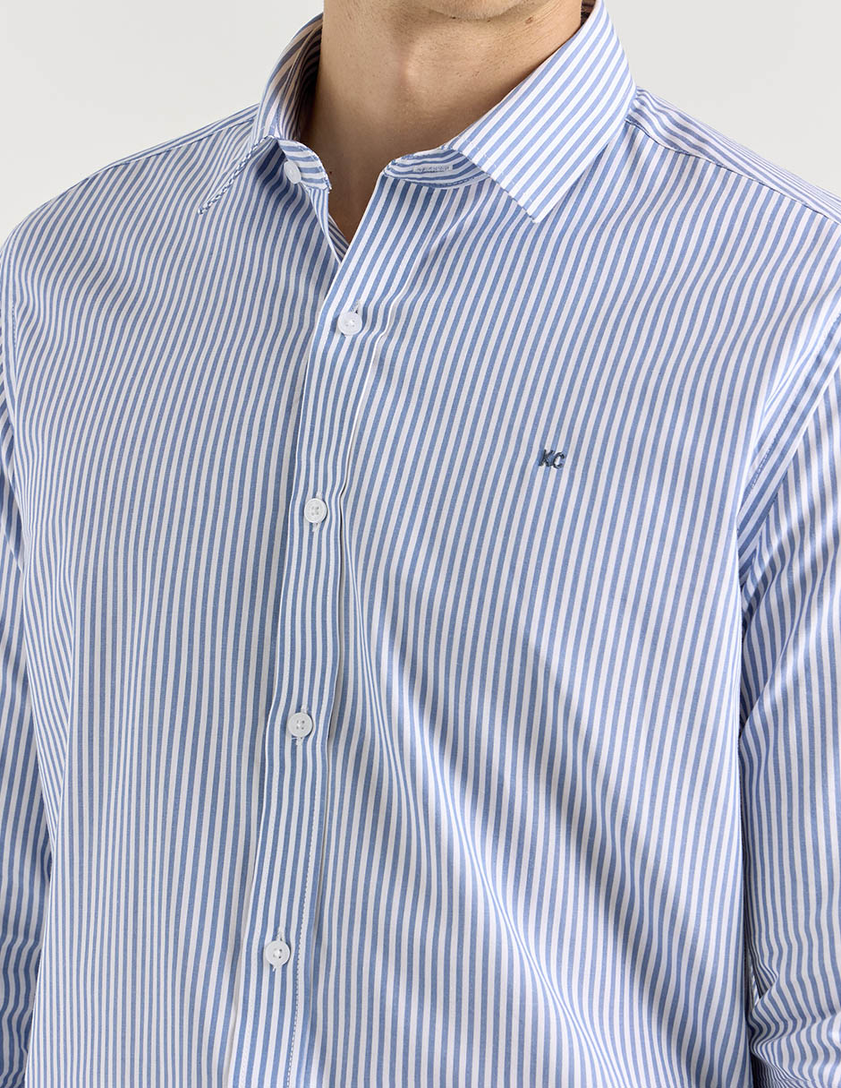Camisa casual manga larga para hombre 4