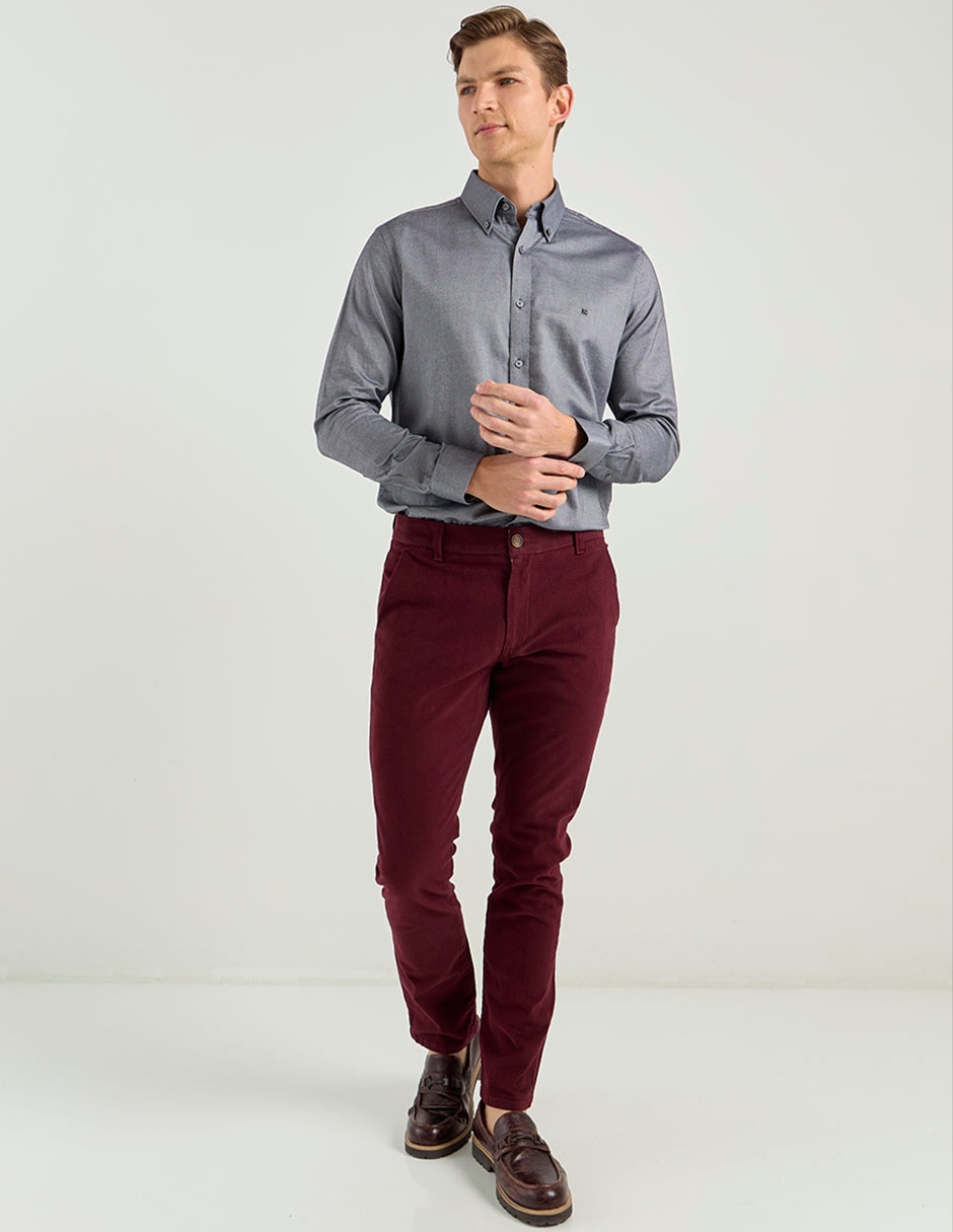 Camisa casual manga larga para hombre 3