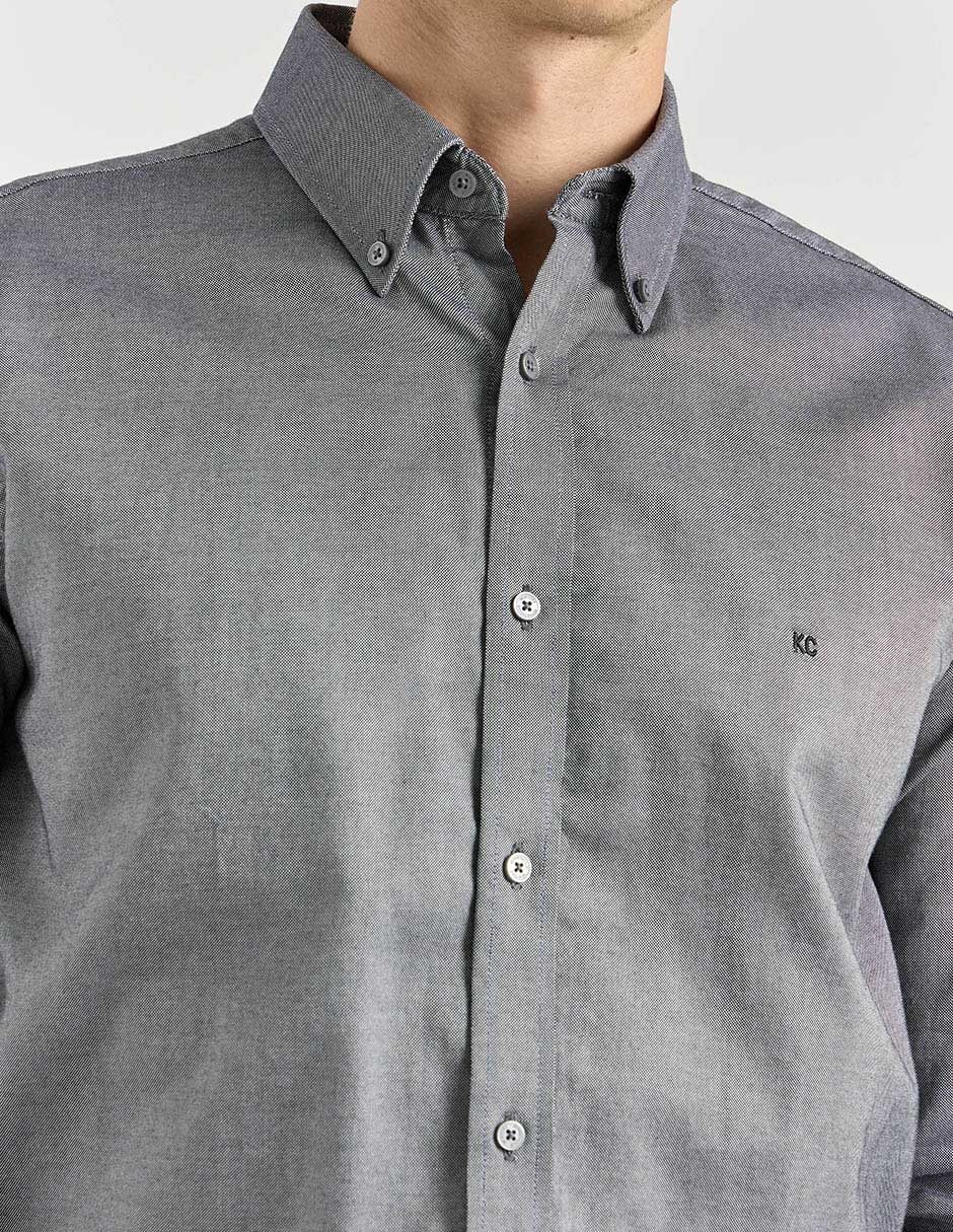 Camisa casual manga larga para hombre 4