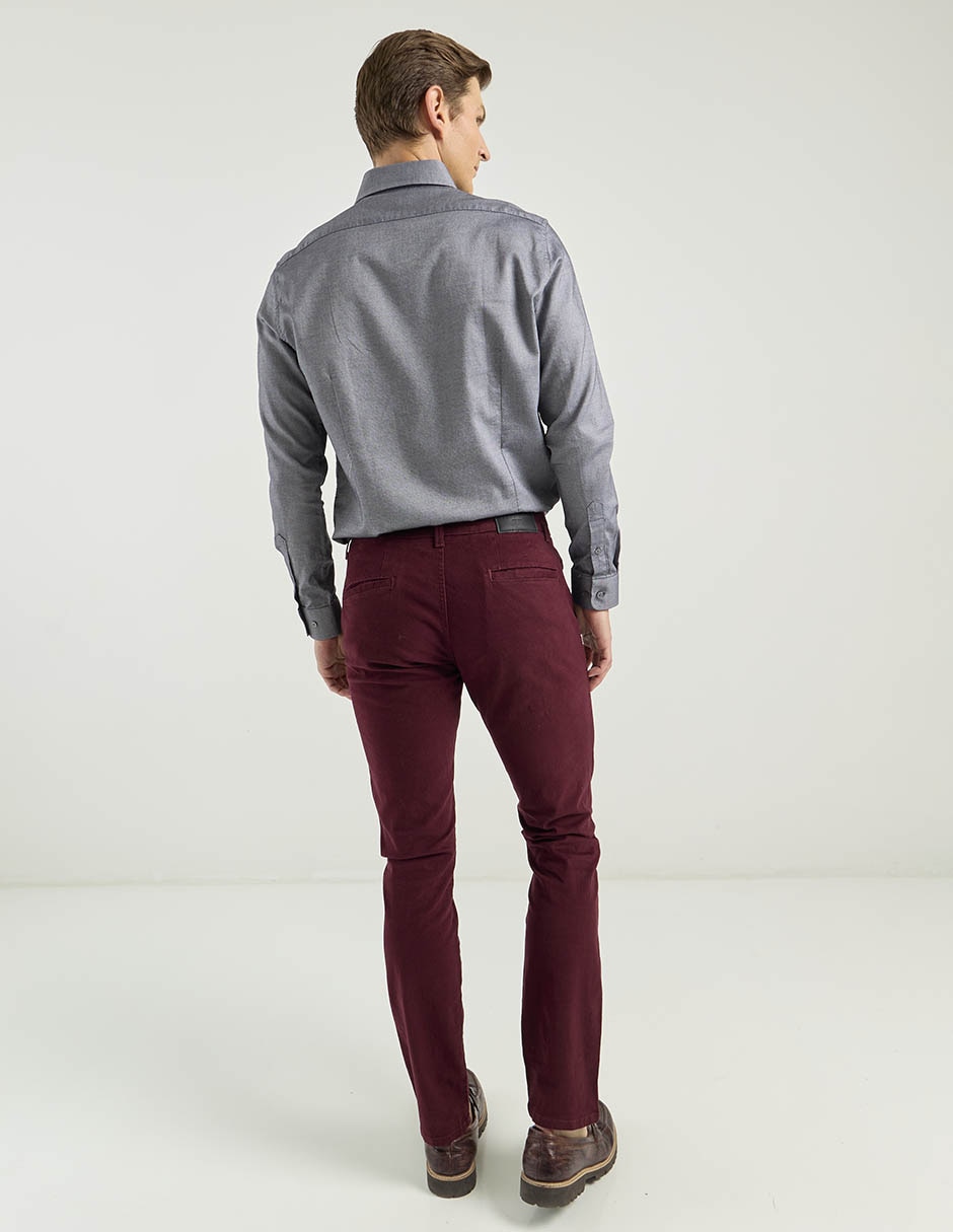 Pantalón chino slim de algodón para hombre 2