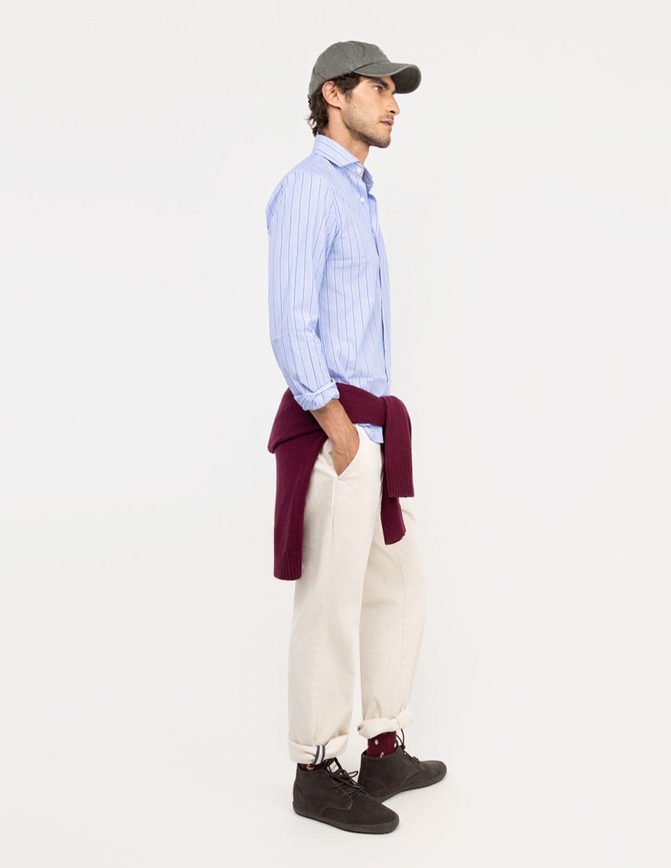 CAMISA EL GANSO 1050, 42, AZUL CELESTE