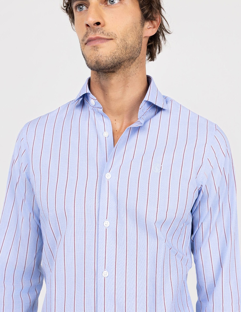 Camisa casual de algodón manga larga para hombre 4