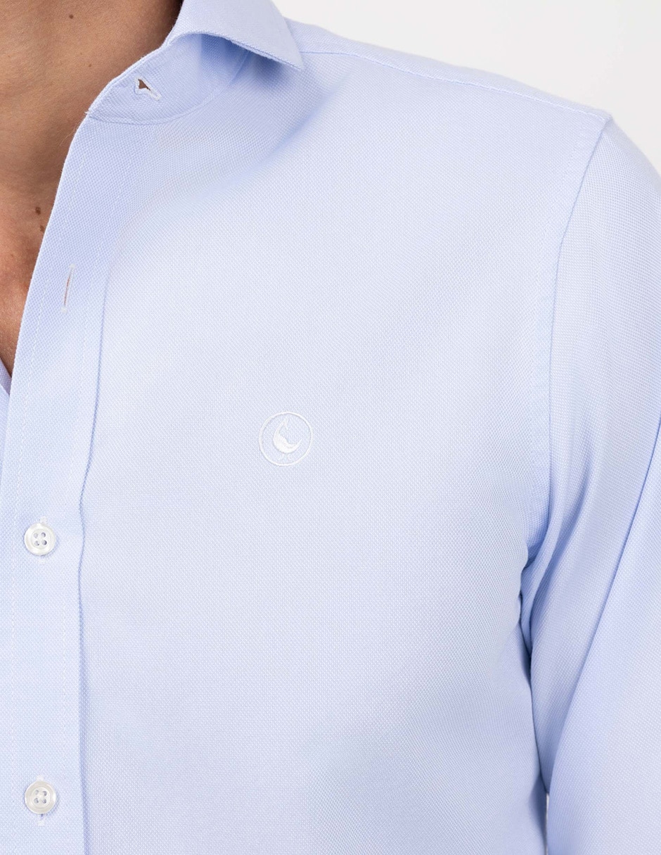 Camisa de vestir de algodón manga larga para hombre 2