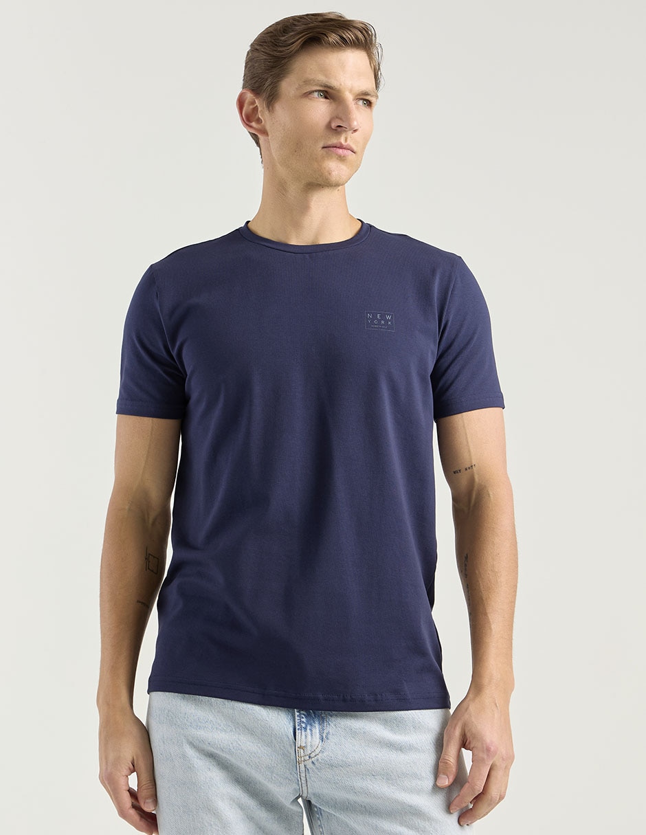 Playera cuello redondo para hombre