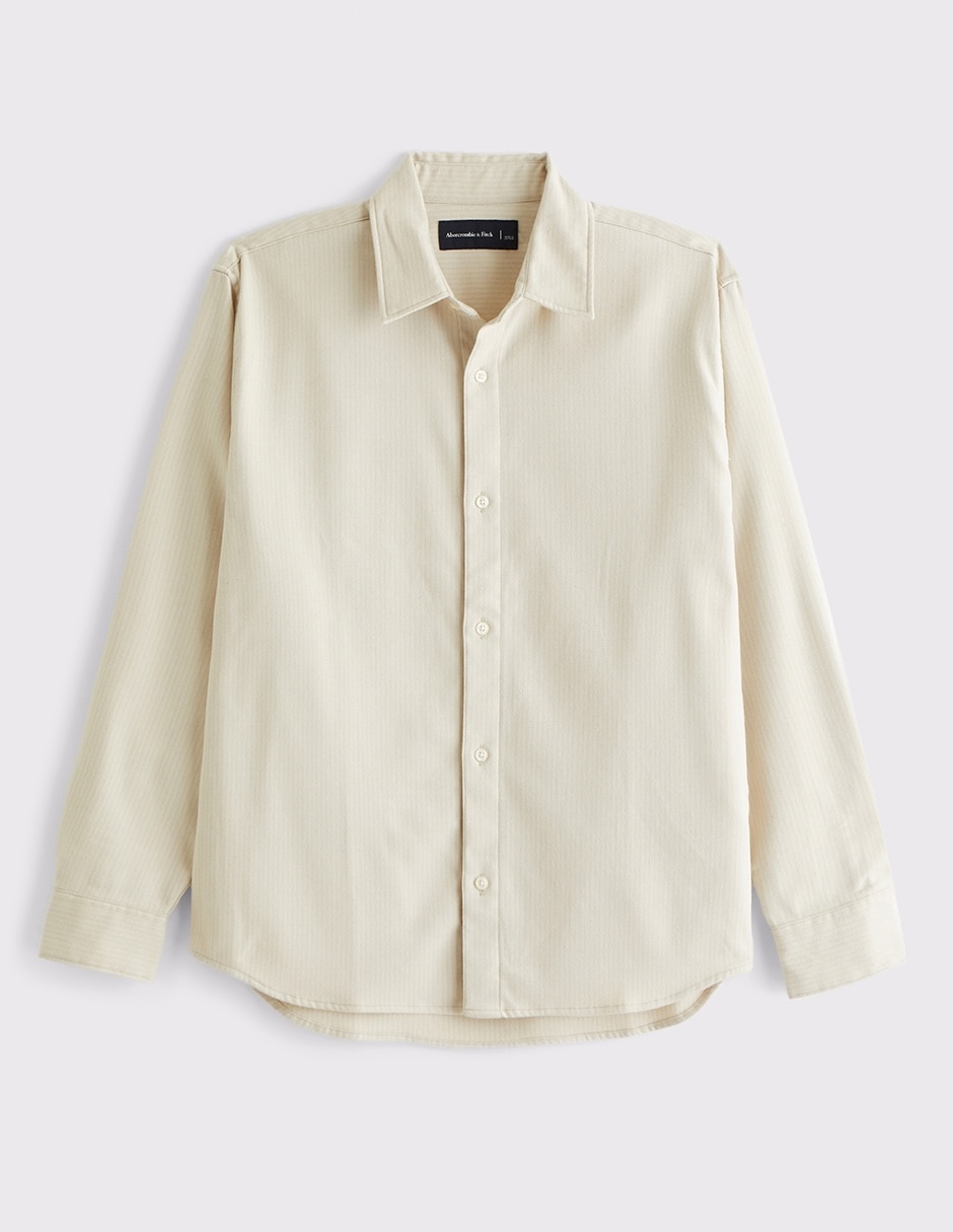 Camisa casual de algodón manga larga para hombre 1