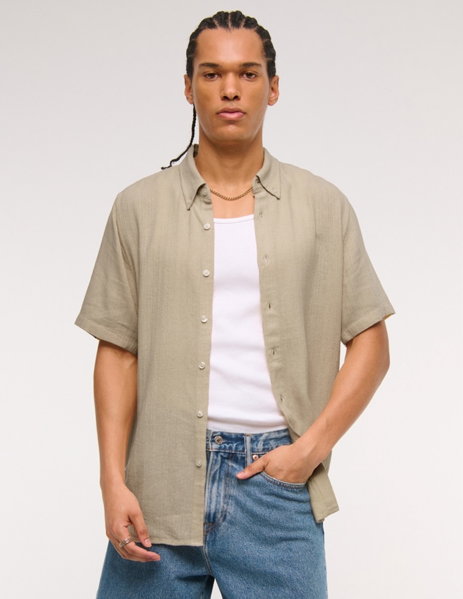 Camisa casual manga corta para hombre 2
