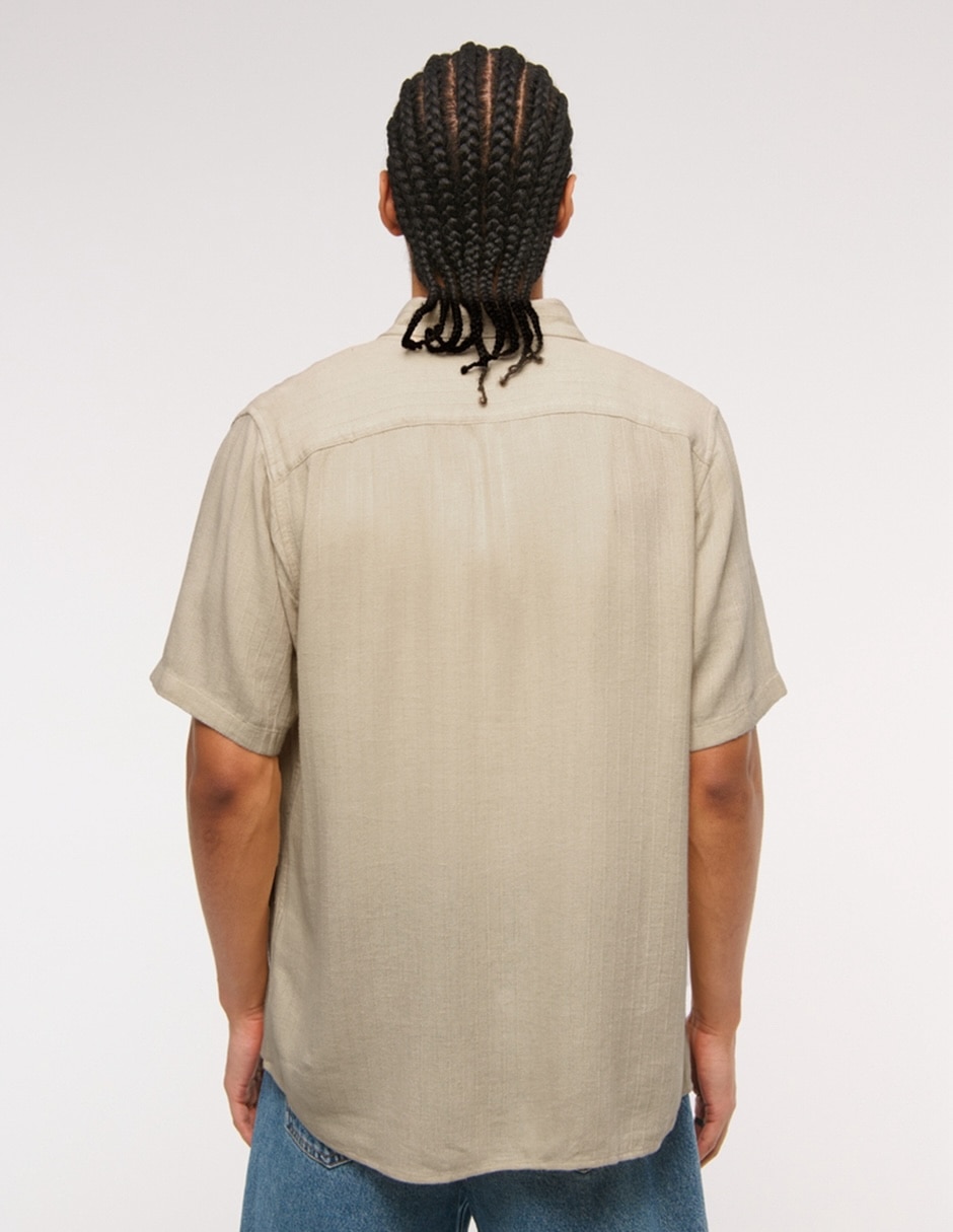Camisa casual manga corta para hombre 4