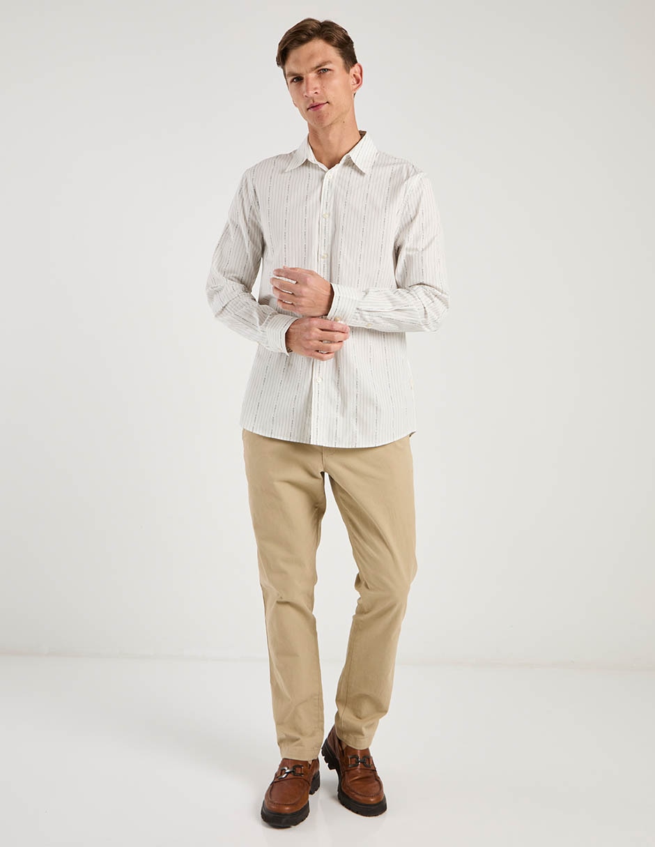 Camisa casual de algodón manga larga para hombre 3