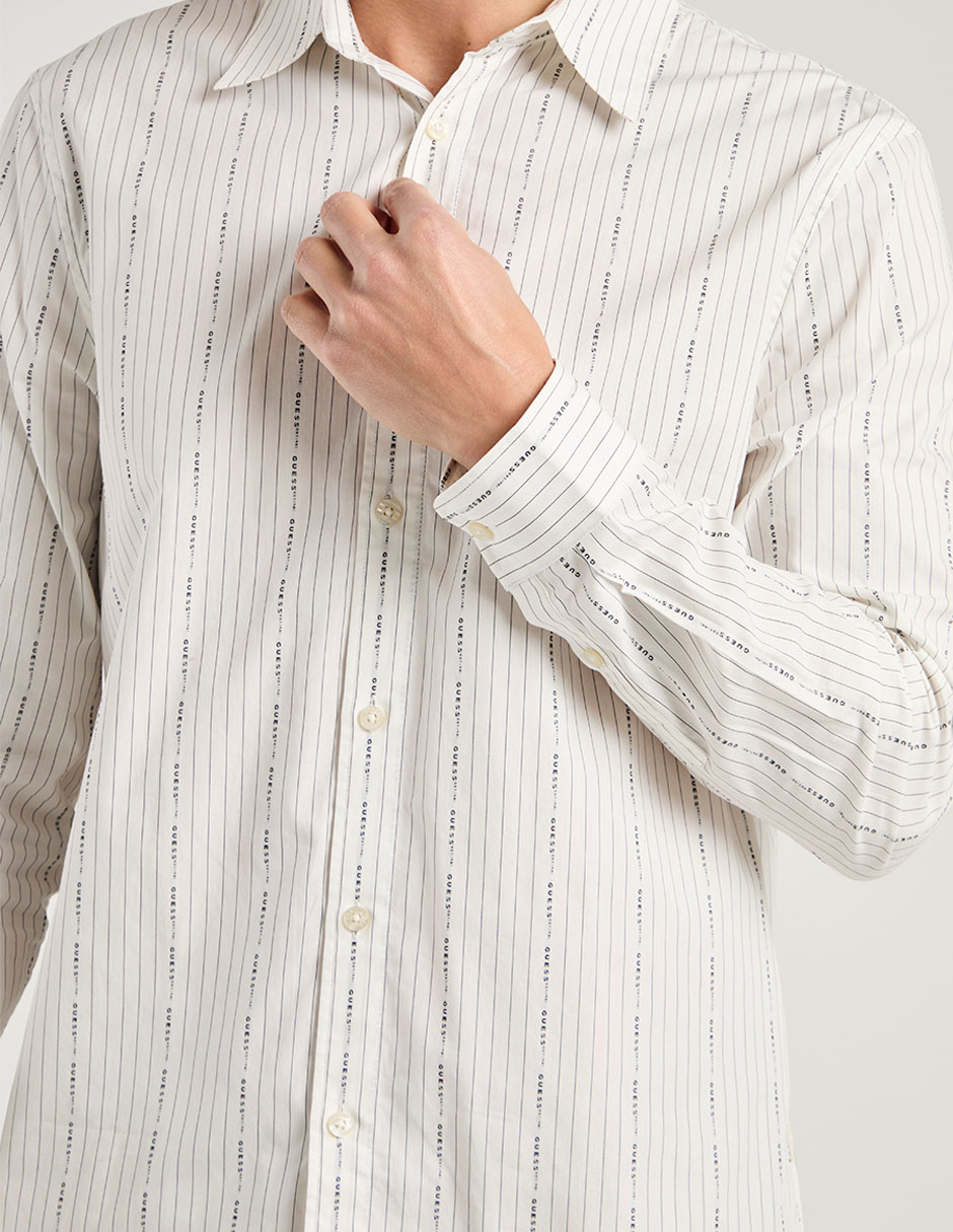 Camisa casual de algodón manga larga para hombre 4