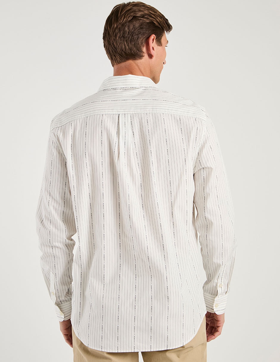 Camisa casual de algodón manga larga para hombre 5