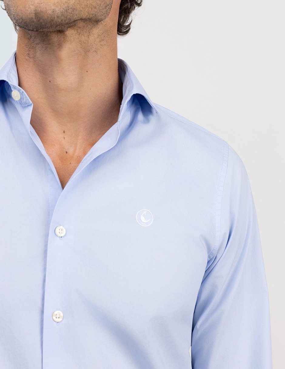 Camisa casual de algodón manga larga para hombre 5