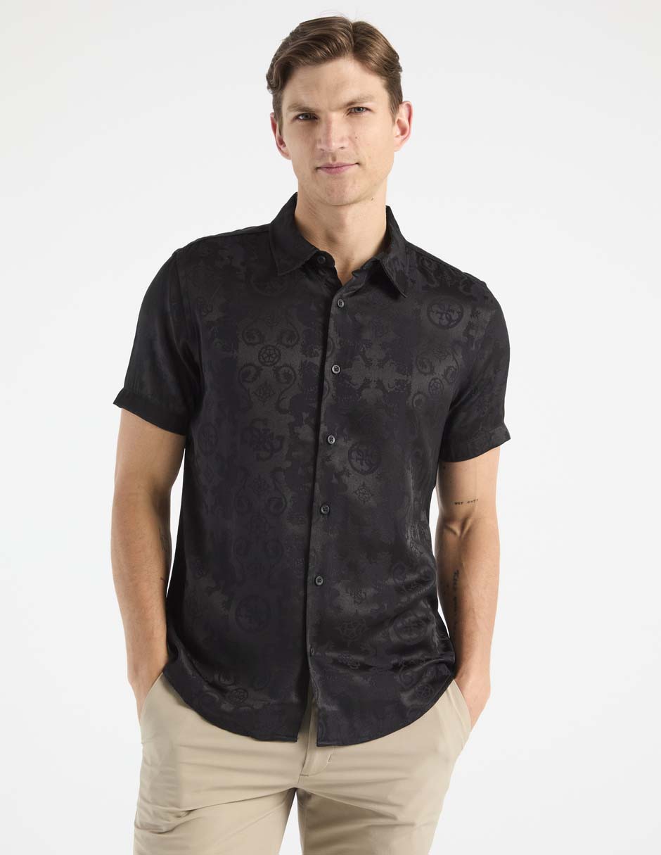 Camisa casual manga corta para hombre