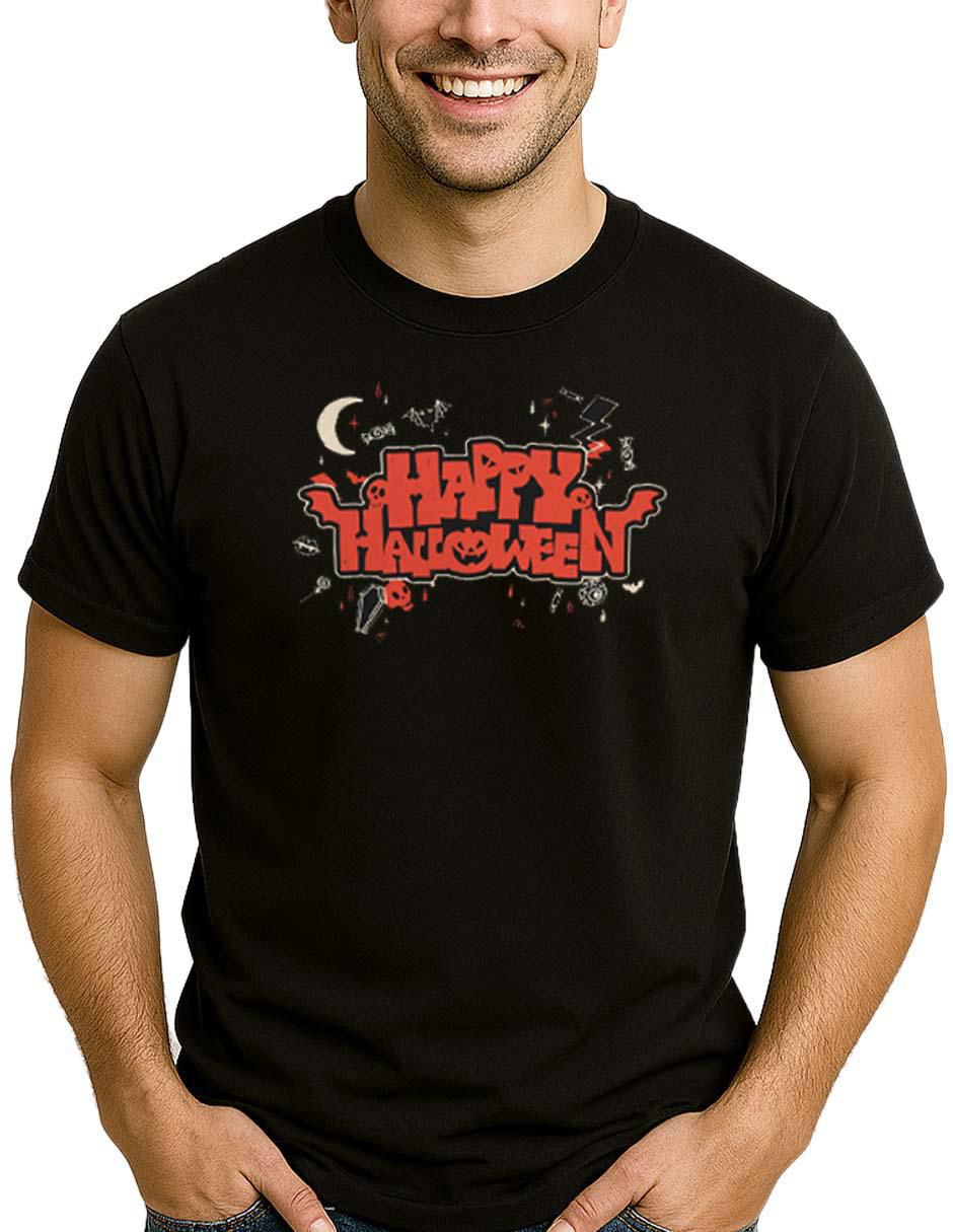 Playera de Halloween cuello redondo para hombre 3