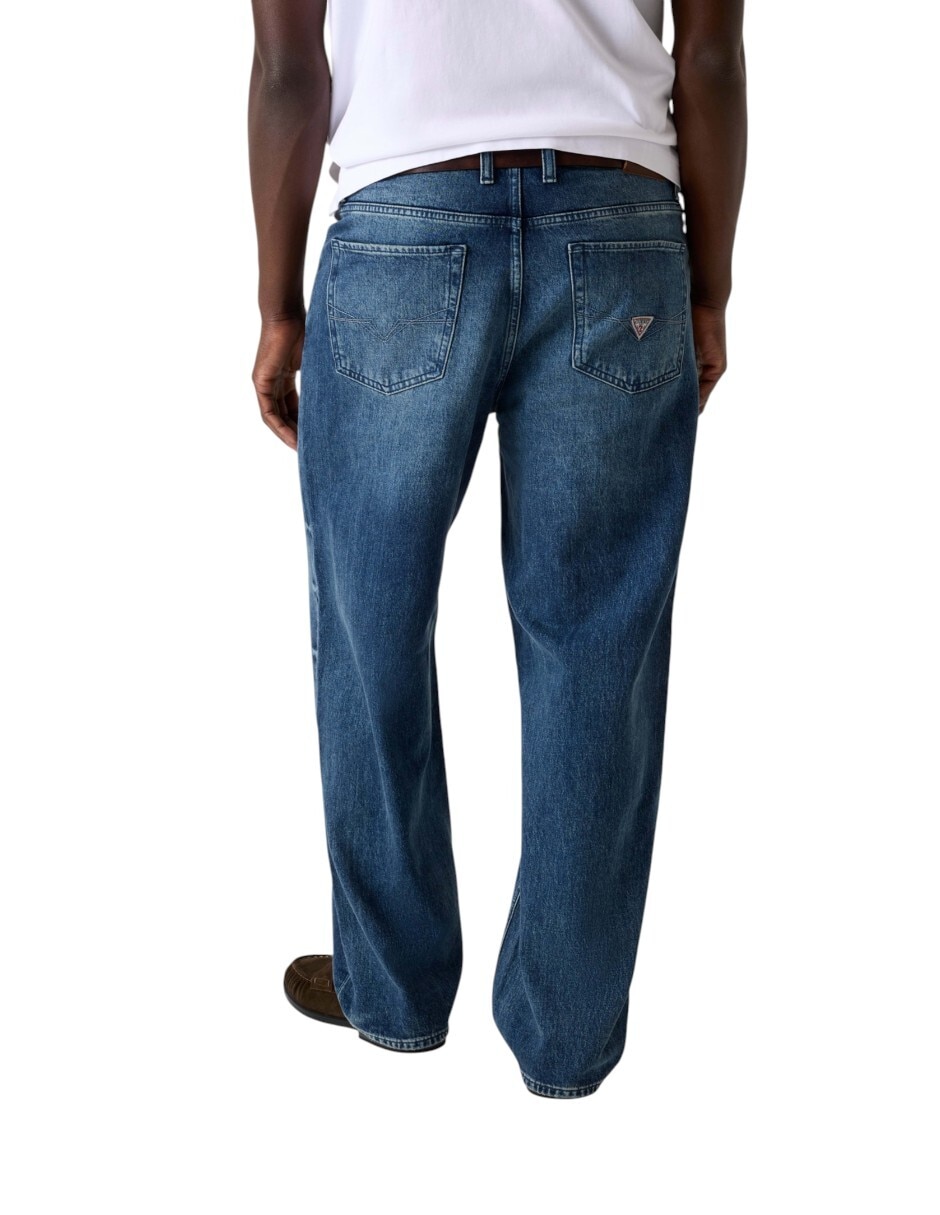 Jeans straight M6RA0PD6430-OLYM deslavado para hombre 3