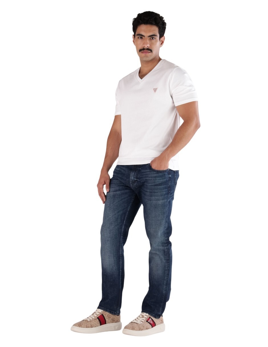 Playera cuello V para hombre 4