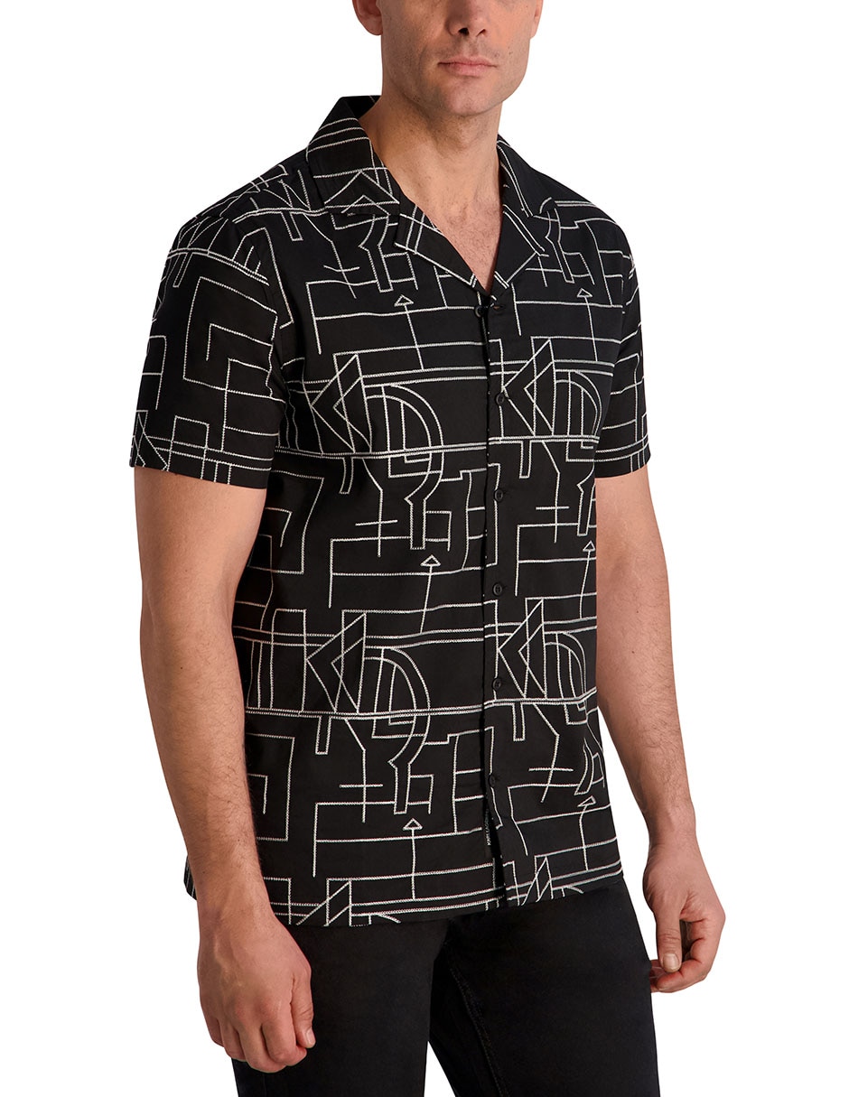 Camisa casual de algodón manga corta para hombre 5