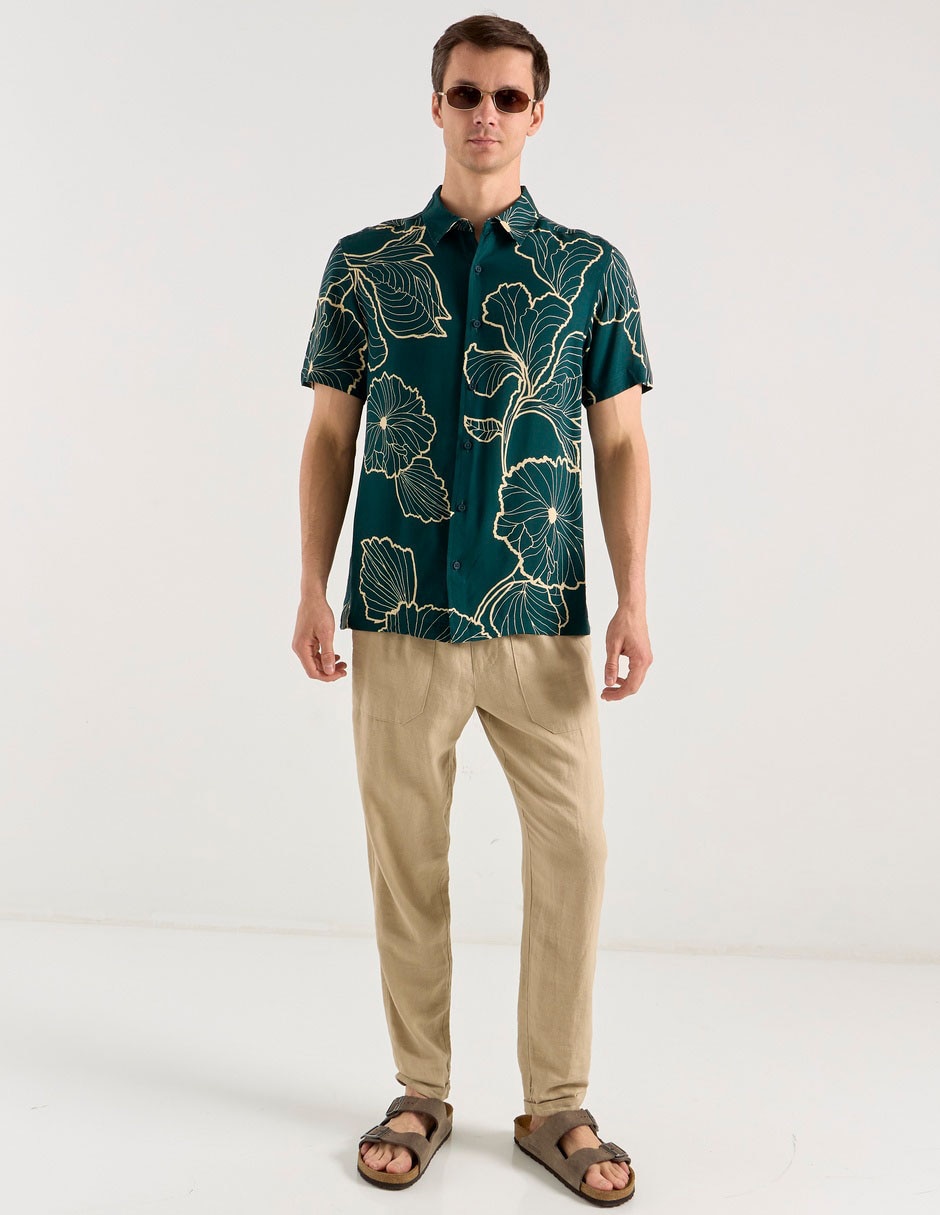 Camisa casual manga corta para hombre 3