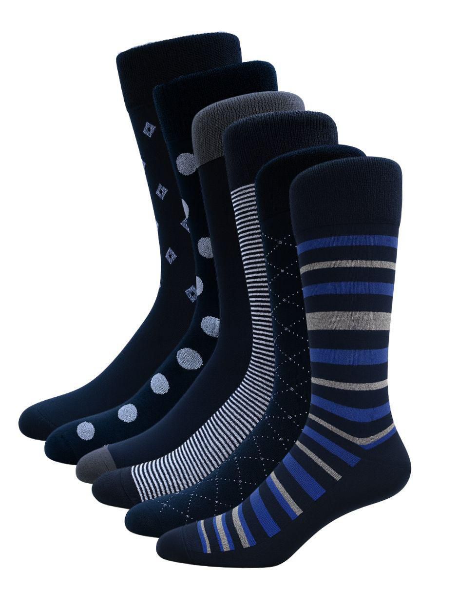 Set de calceta diabético de algodón para hombre 6 pares Set de calceta diabético de algodón para hombre 6 pares