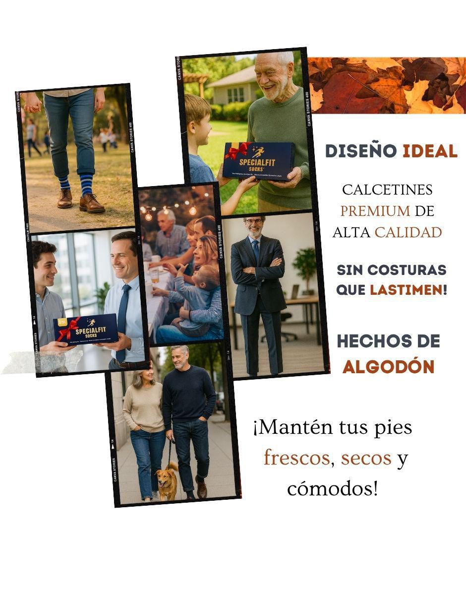 Set de calceta diabético de algodón para hombre 6 pares 3