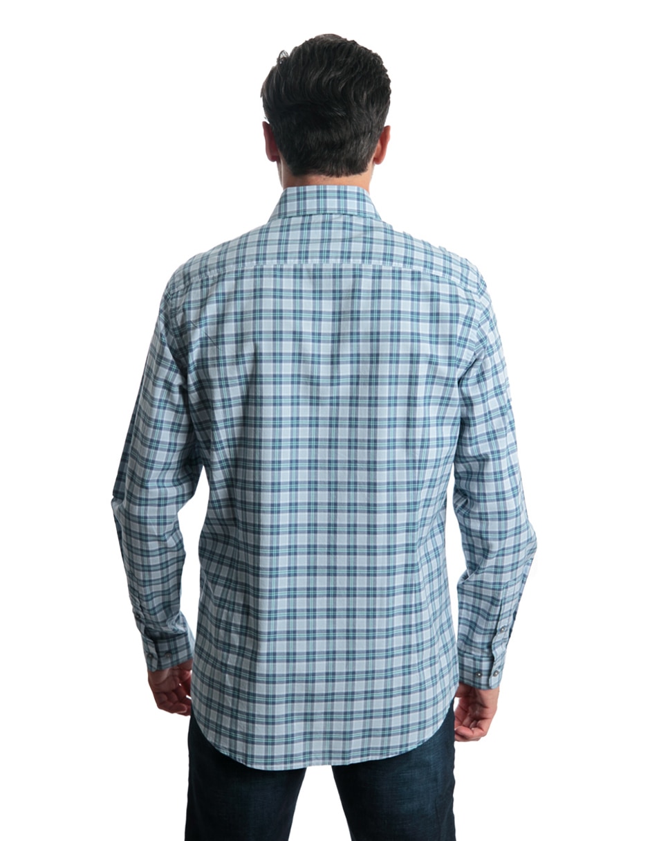 Camisa casual de algodón manga larga para hombre 3