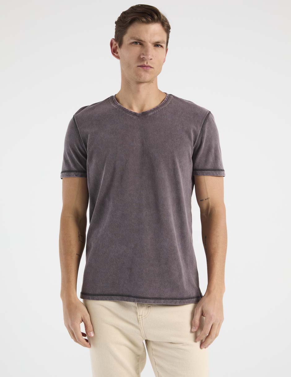 Playera cuello v para hombre