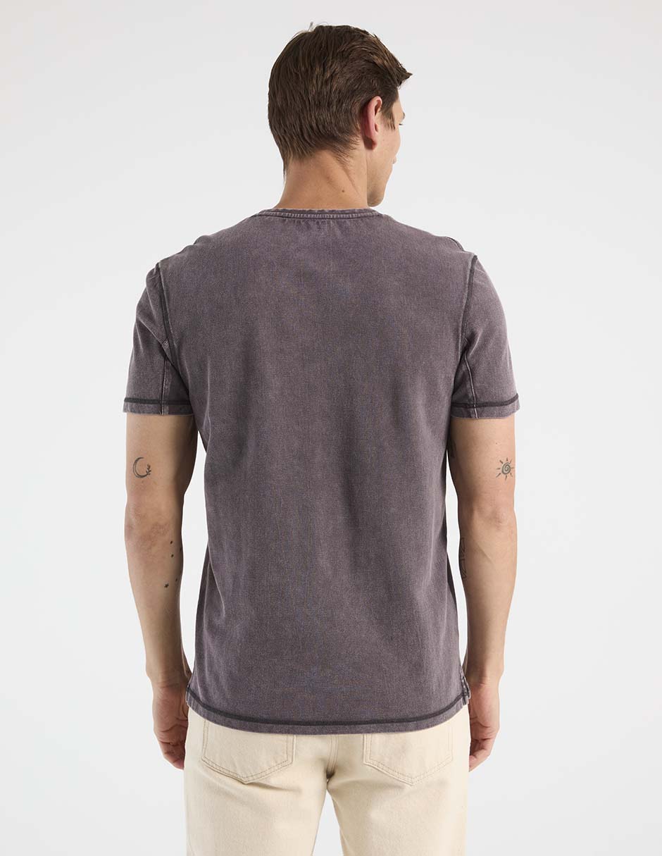 Playera cuello v para hombre 2