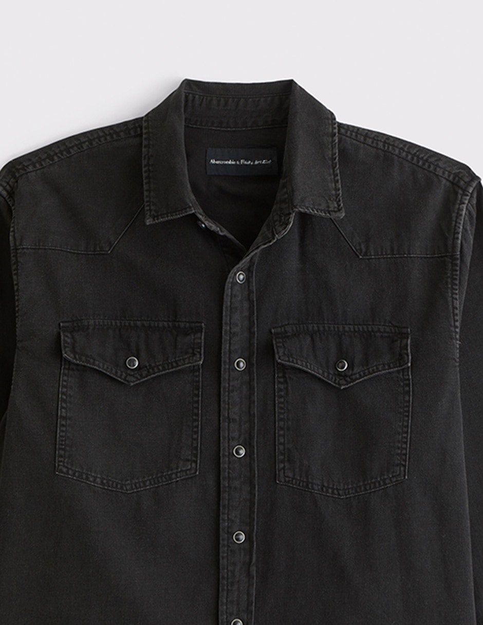 Camisa casual de algodón manga larga para hombre 2
