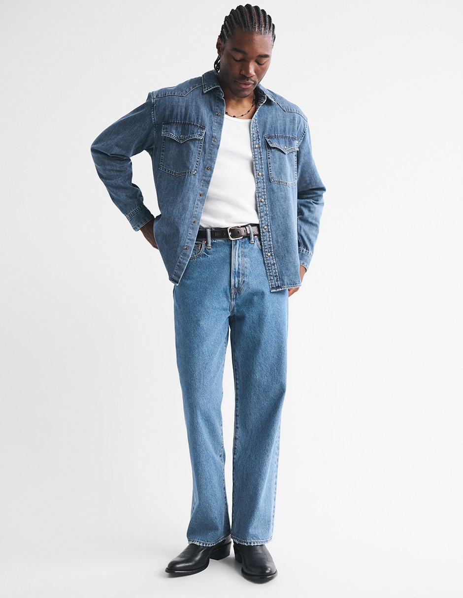 Camisa casual de algodón manga larga para hombre 3