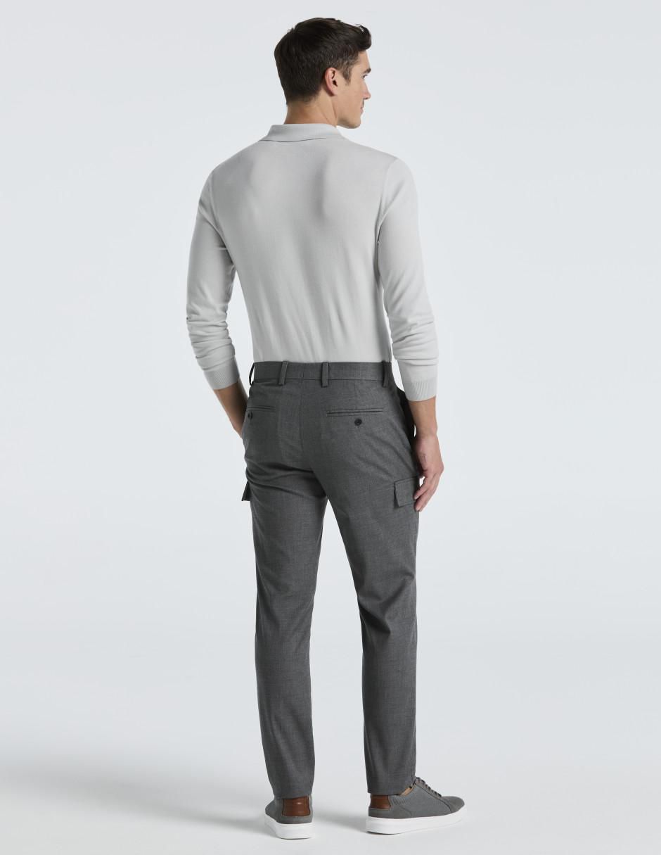 Pantalón cargo slim para hombre 4