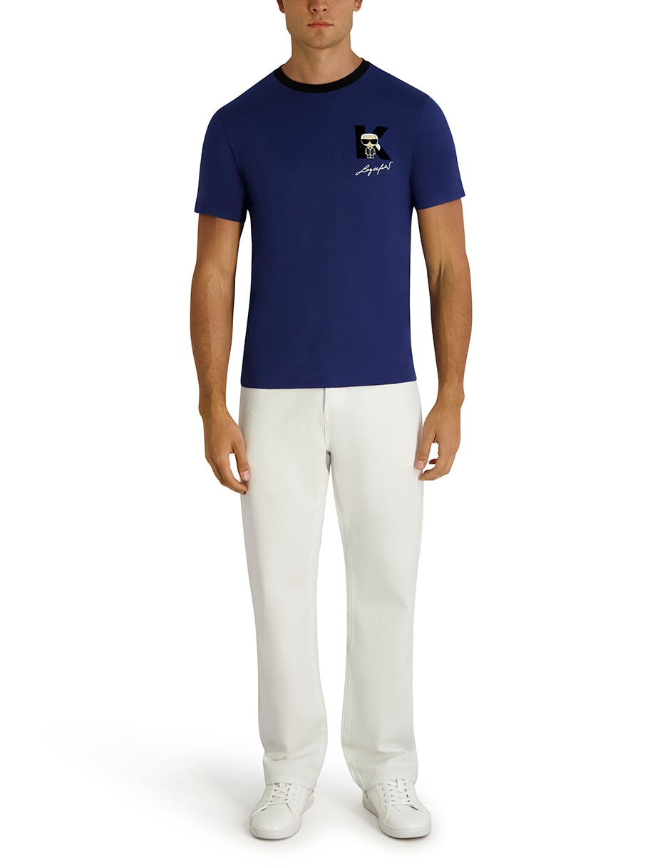 Playera cuello redondo para hombre