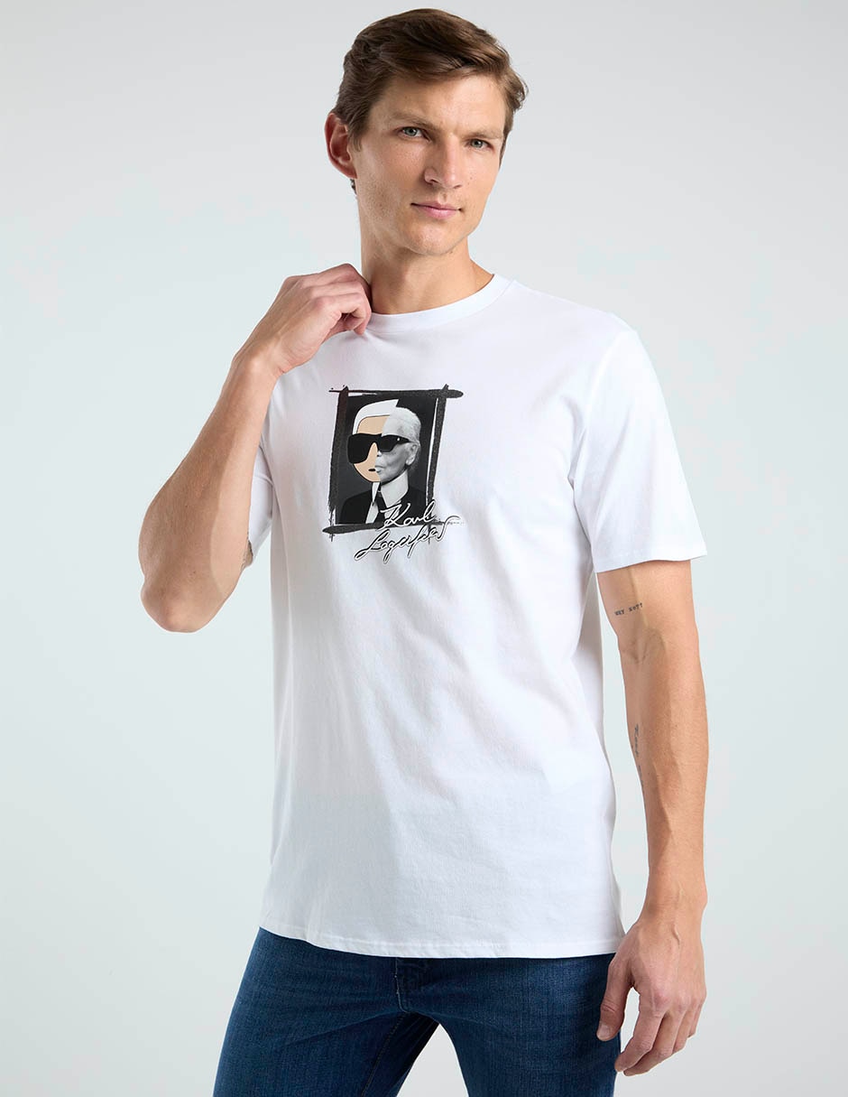 Playera cuello redondo para hombre