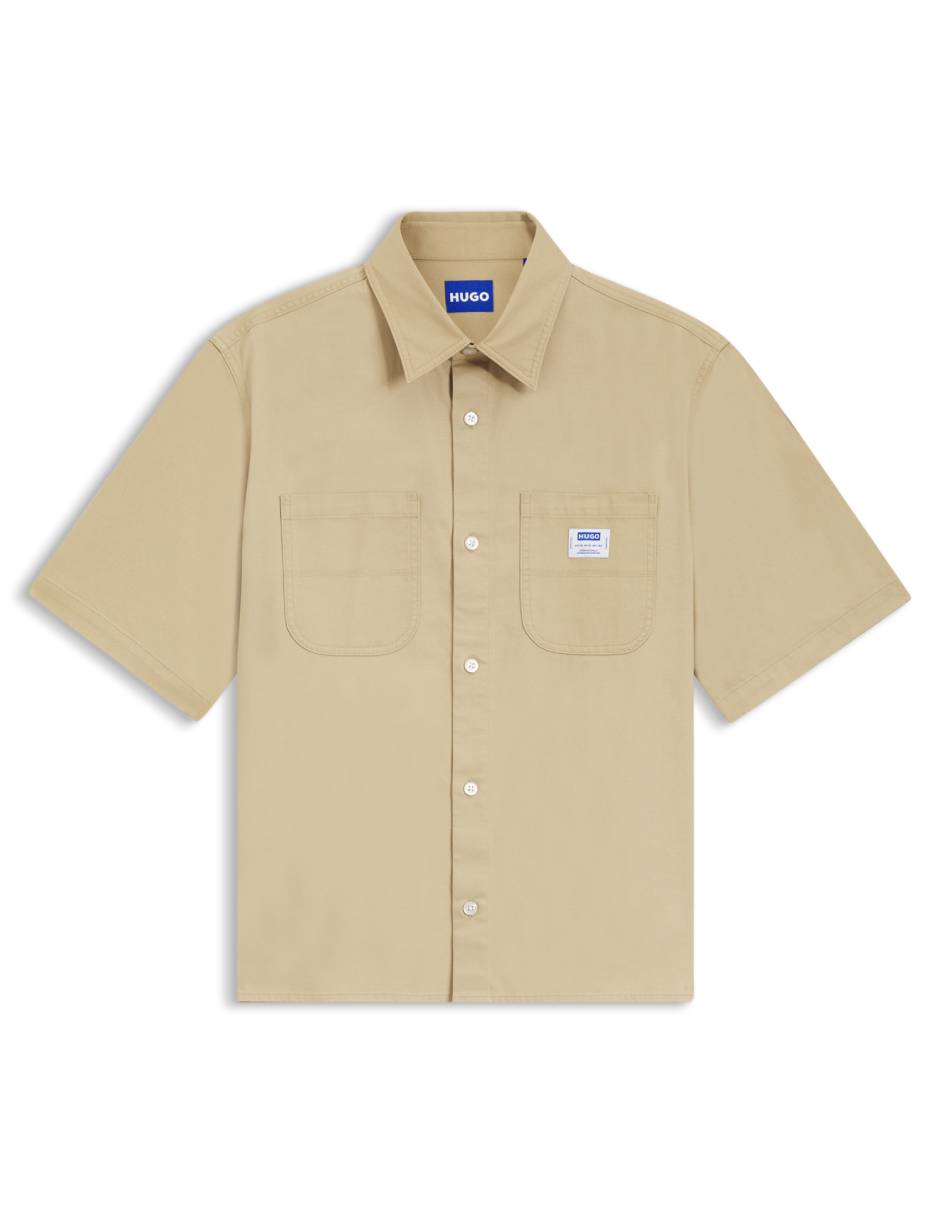 Camisa casual de algodón manga corta para hombre 2