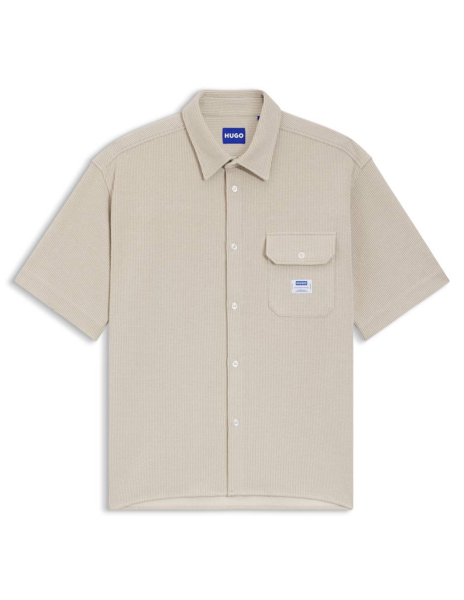 Camisa casual de algodón manga corta para hombre 3