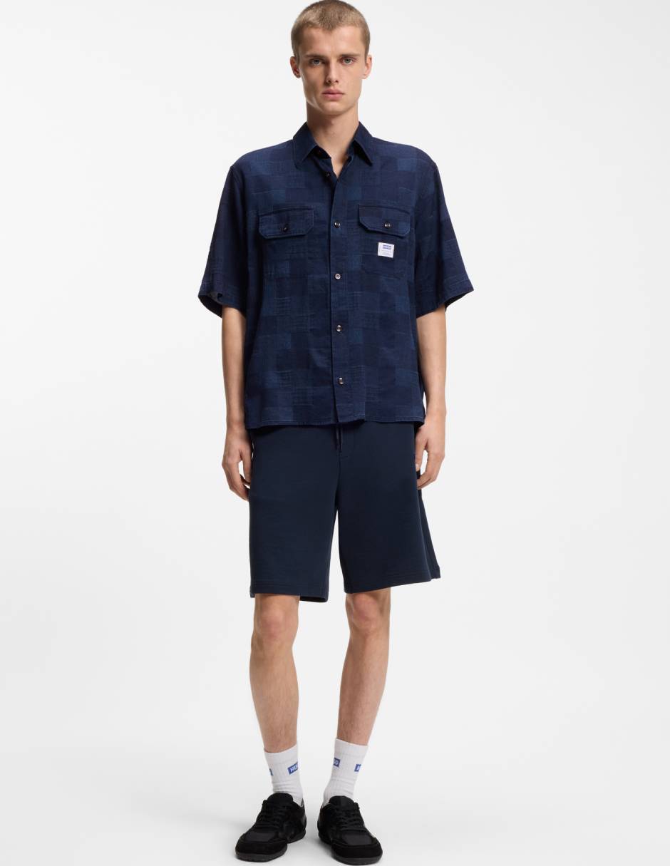 Camisa casual de algodón manga corta para hombre 3