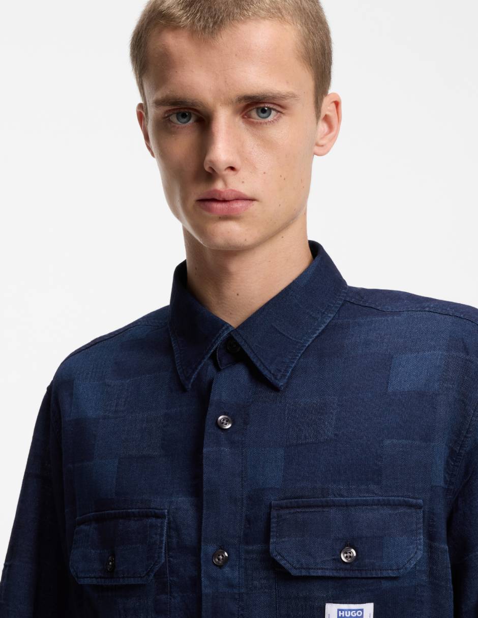 Camisa casual de algodón manga corta para hombre 4