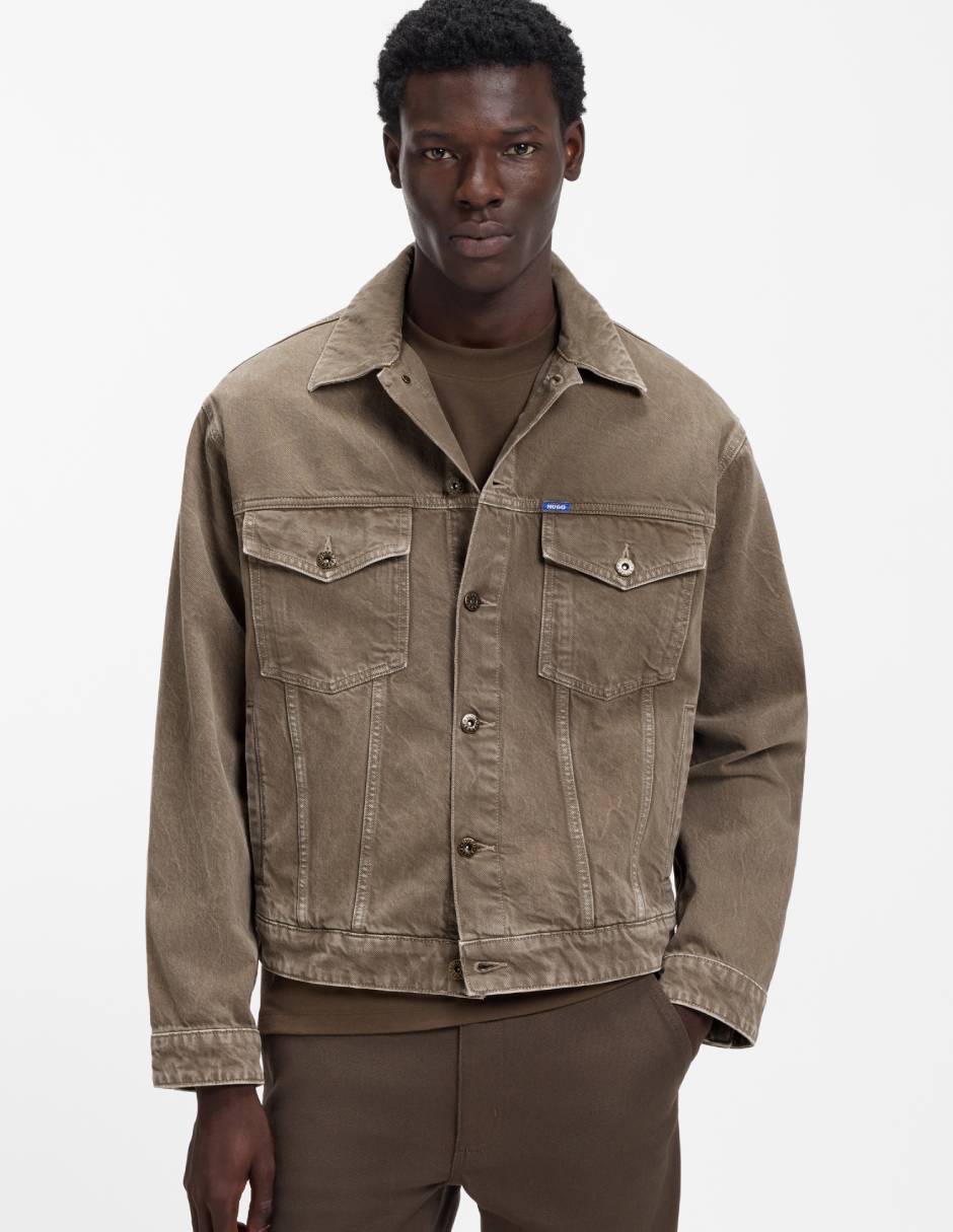 Chamarra Denim de algodón para hombre Chamarra Denim de algodón para hombre