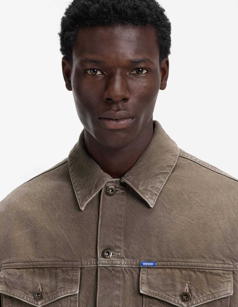 Chamarra Denim de algodón para hombre 3