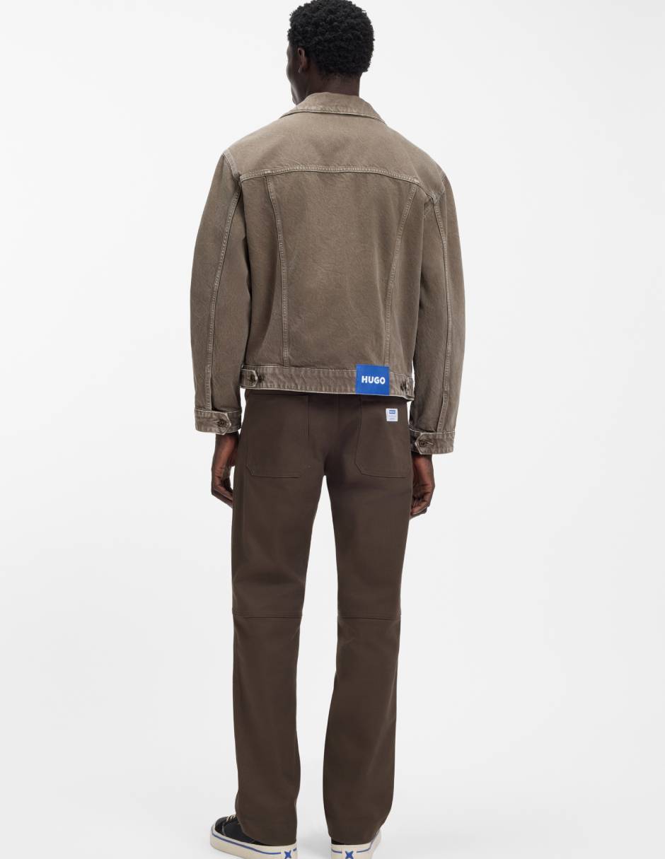 Chamarra Denim de algodón para hombre 4