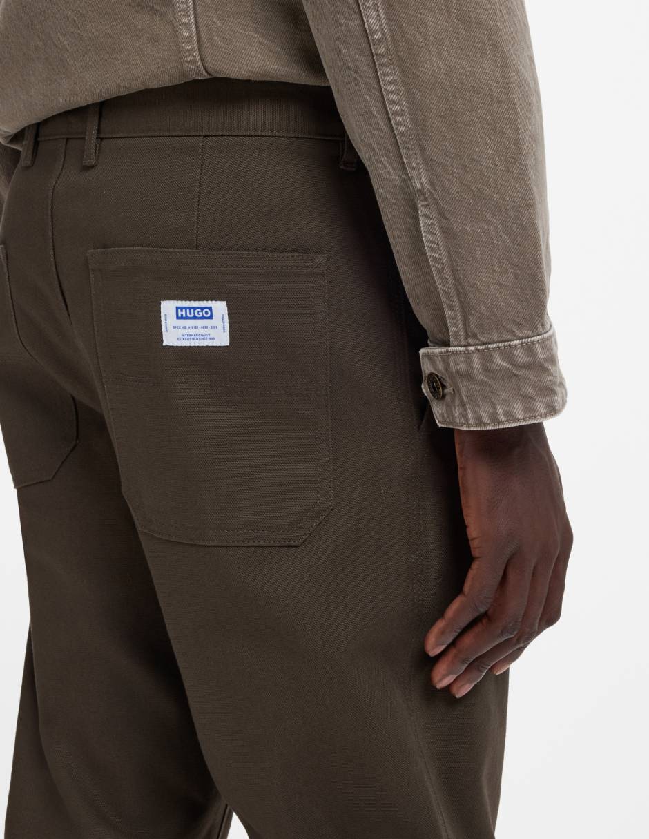 Pantalón regular de algodón para hombre 5