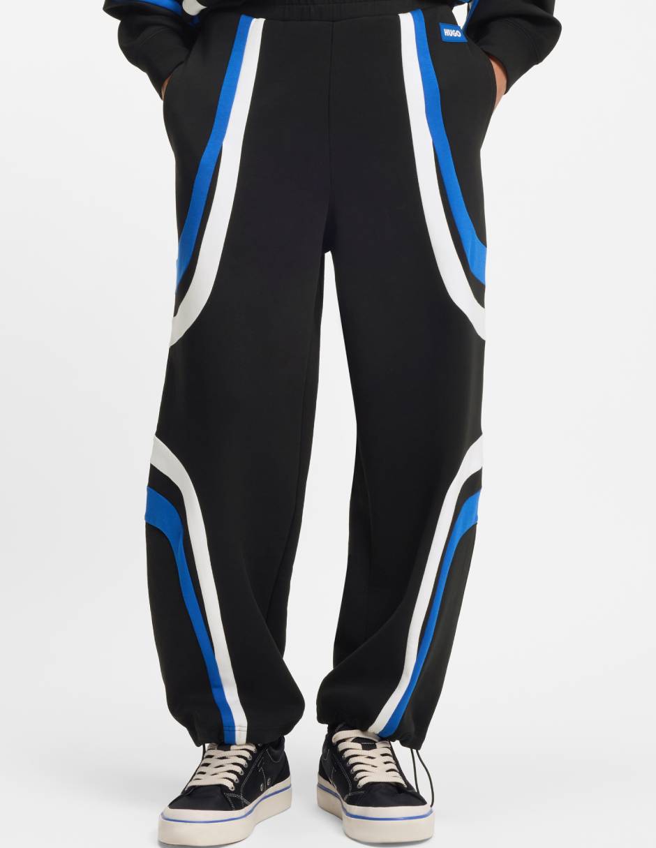 Pants regular con elástico para hombre