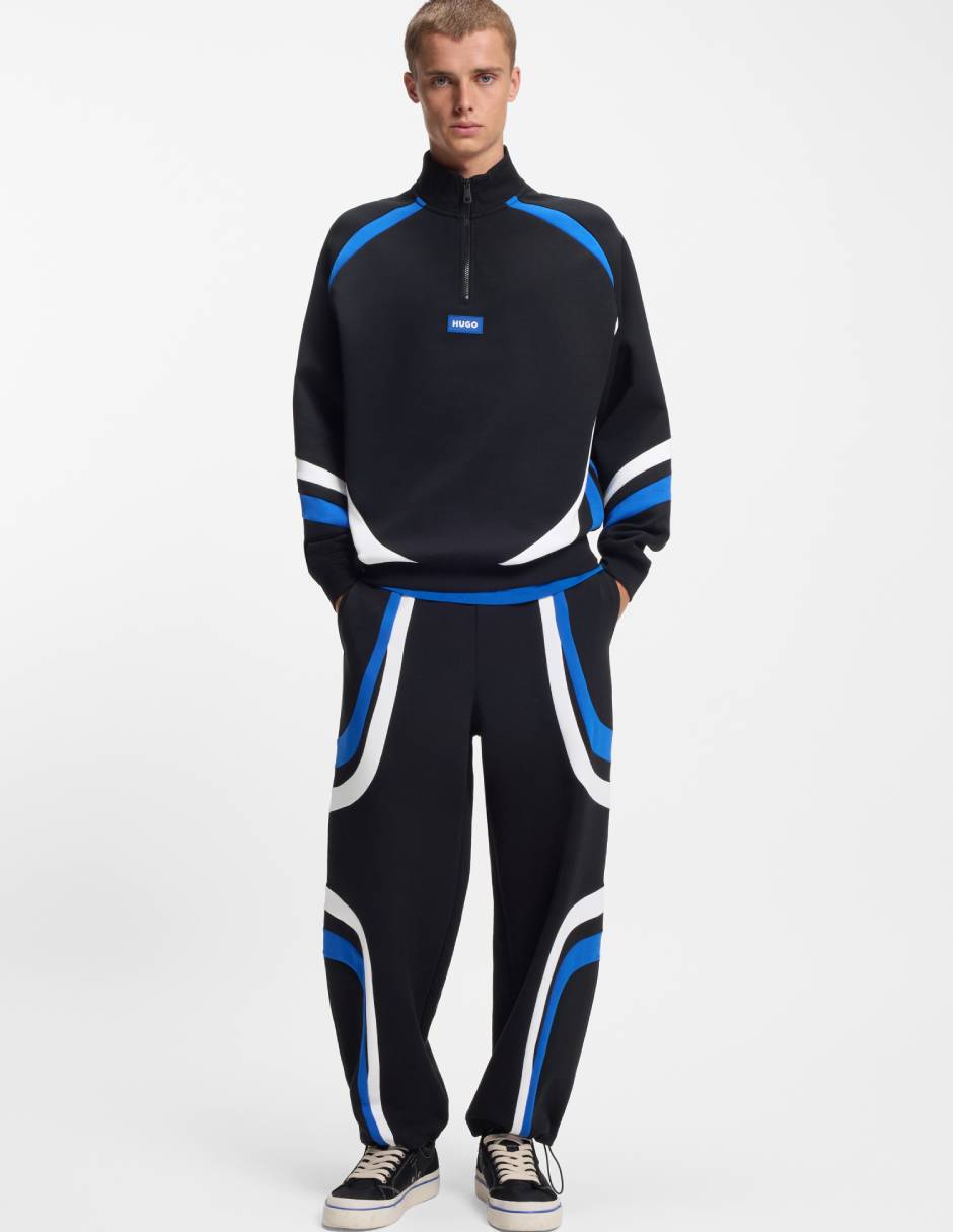 Pants regular con elástico para hombre 4